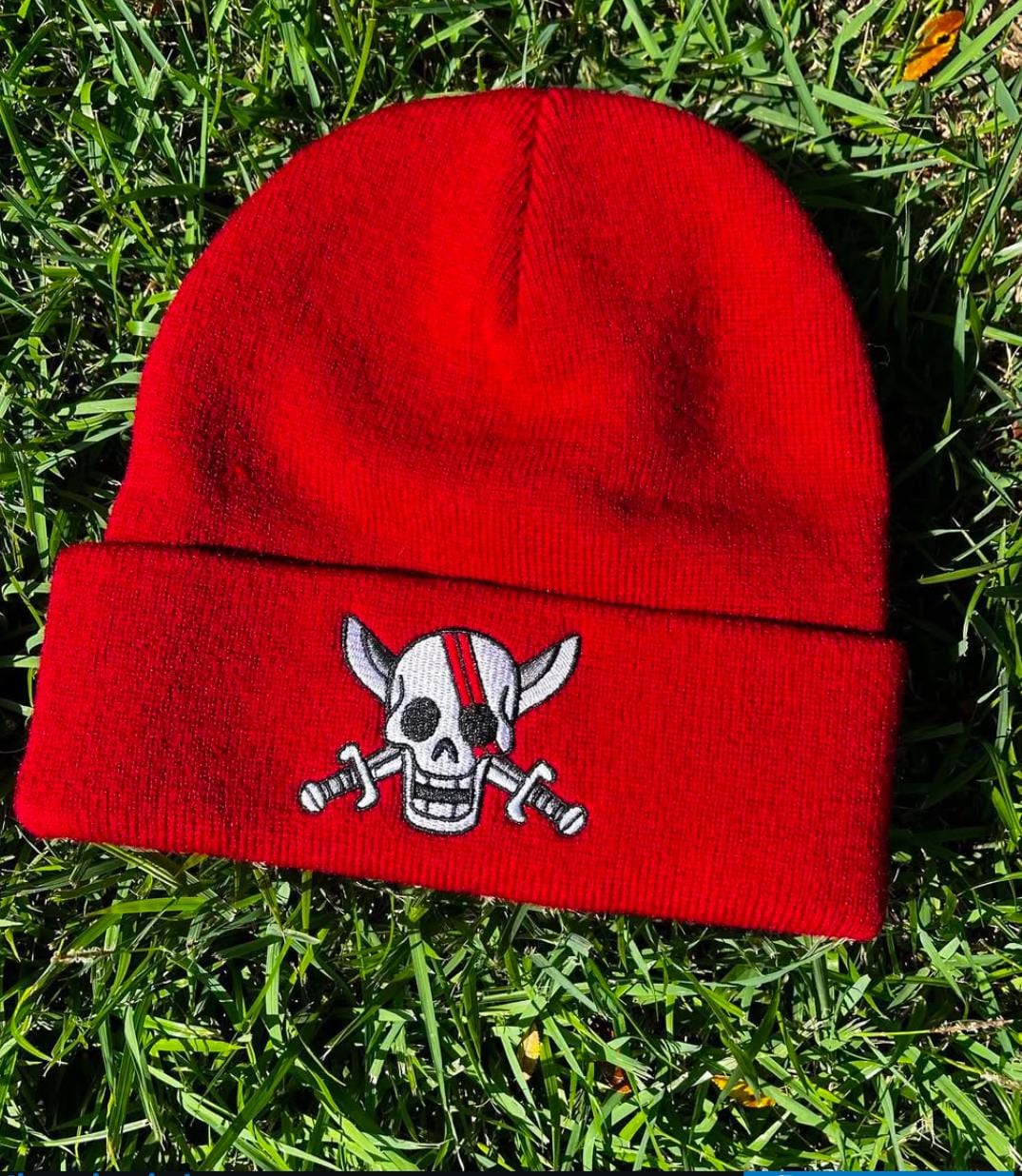 Anime Red Hair Pirates Red Beanie