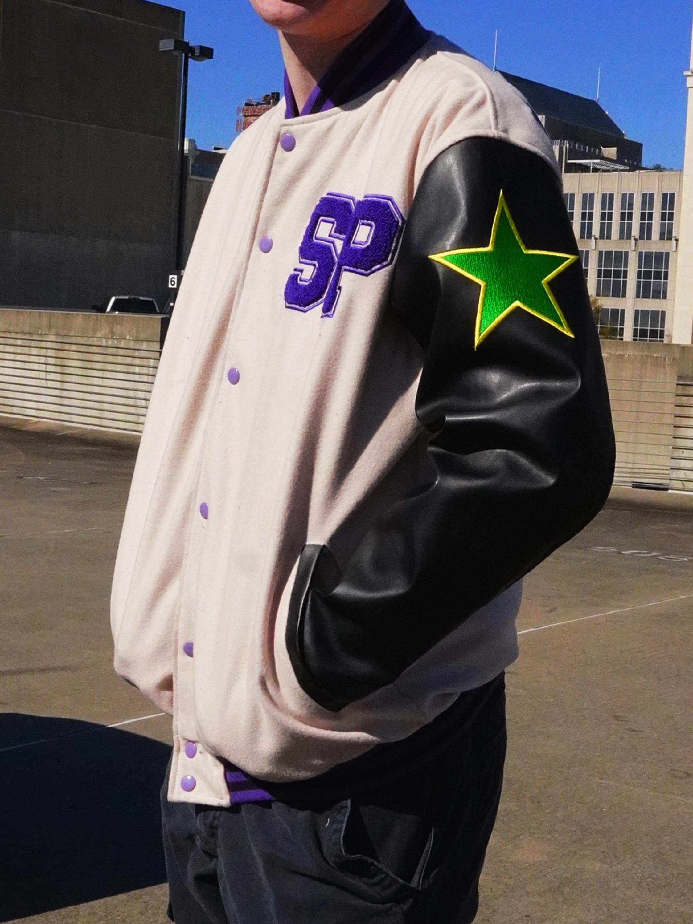 Anime Jojo Varsity Jacket Embroidered