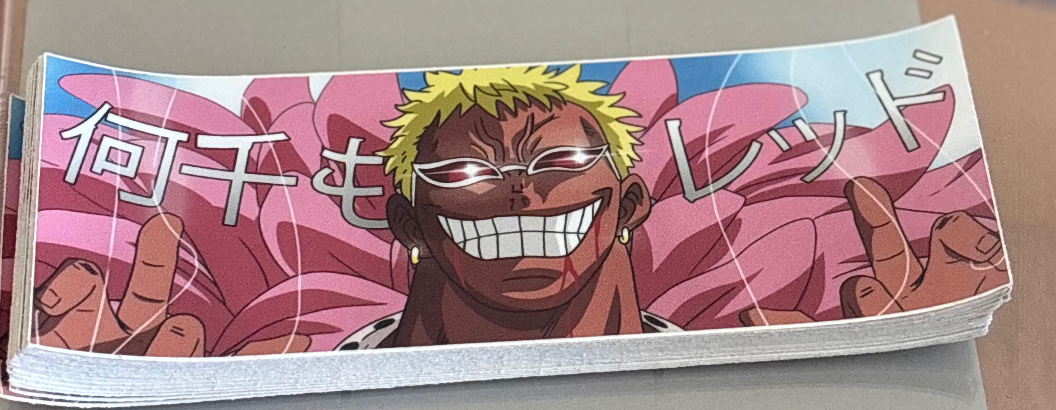 Pink Hair Pirate, Sticker Slap